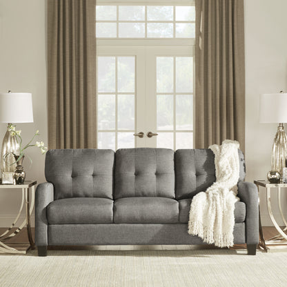 Adorn India foam Astor 3+1+1 5 Seater Sofa Set (Grey)
