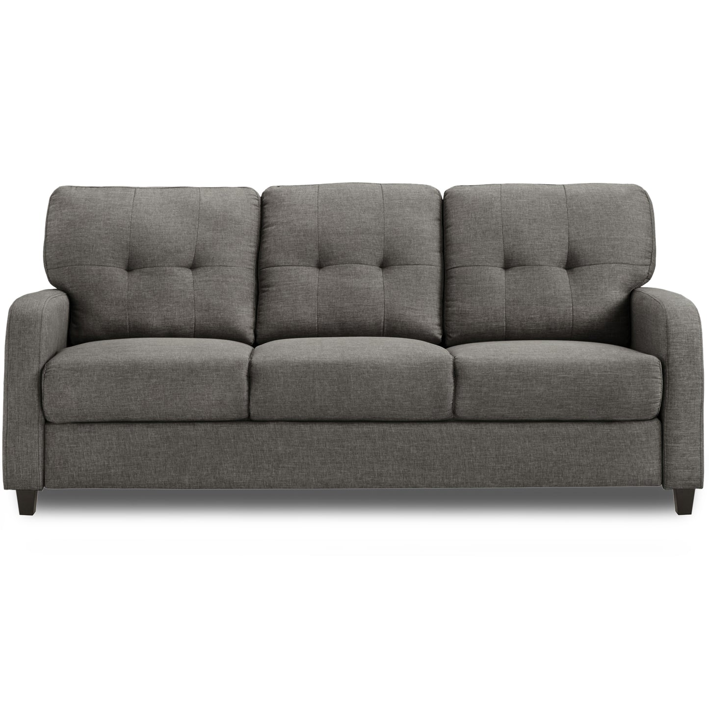 Adorn India Astor 3 Seater Sofa (Grey) (3 Year Warranty)
