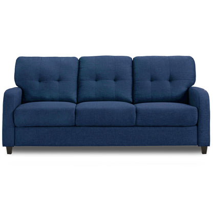 Adorn India Astor 3 Seater Sofa (Blue) (3 Year Warranty)