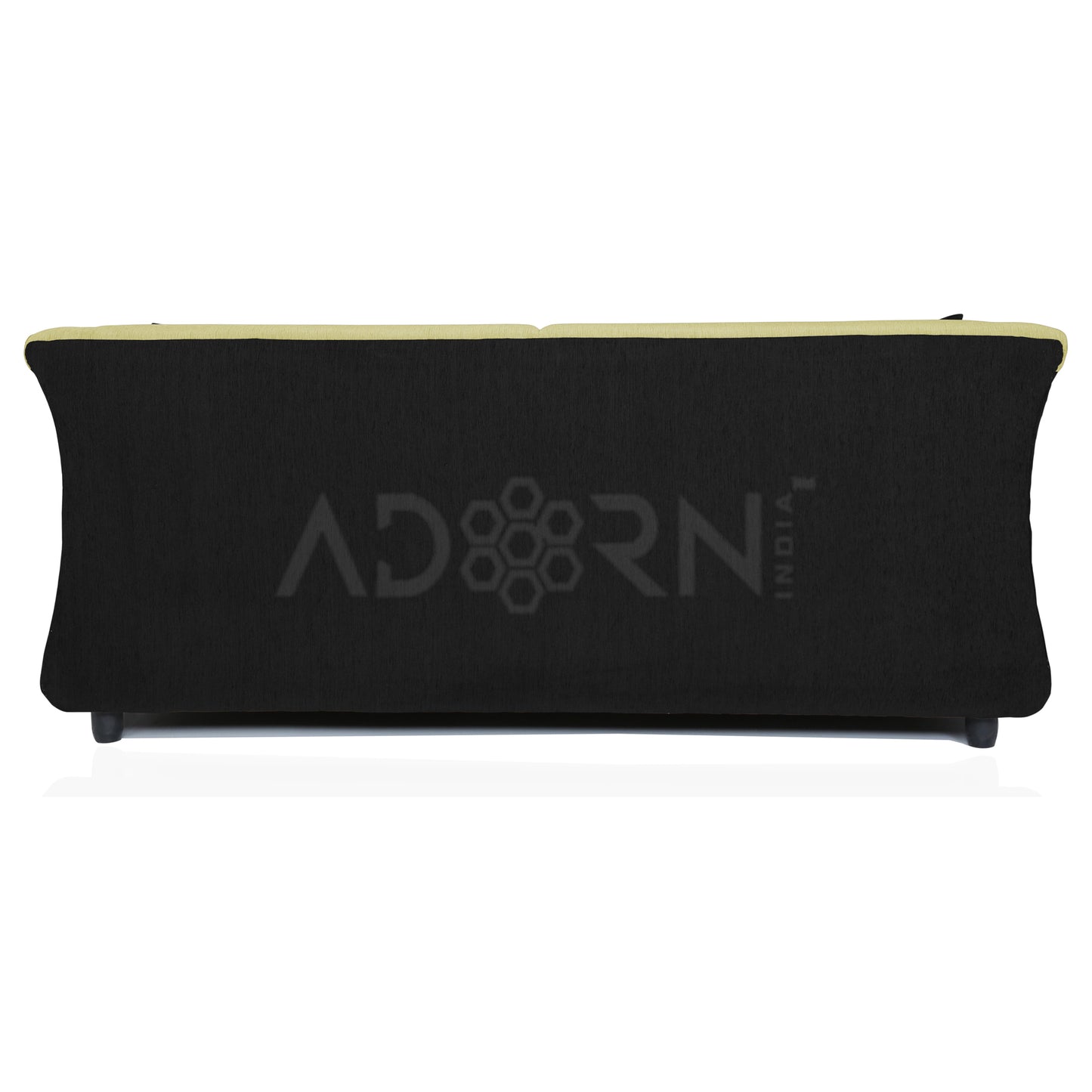 Adorn India Acura 3 Seater Sofa(Green & Black)