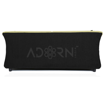 Adorn India Acura 3 Seater Sofa(Green & Black)
