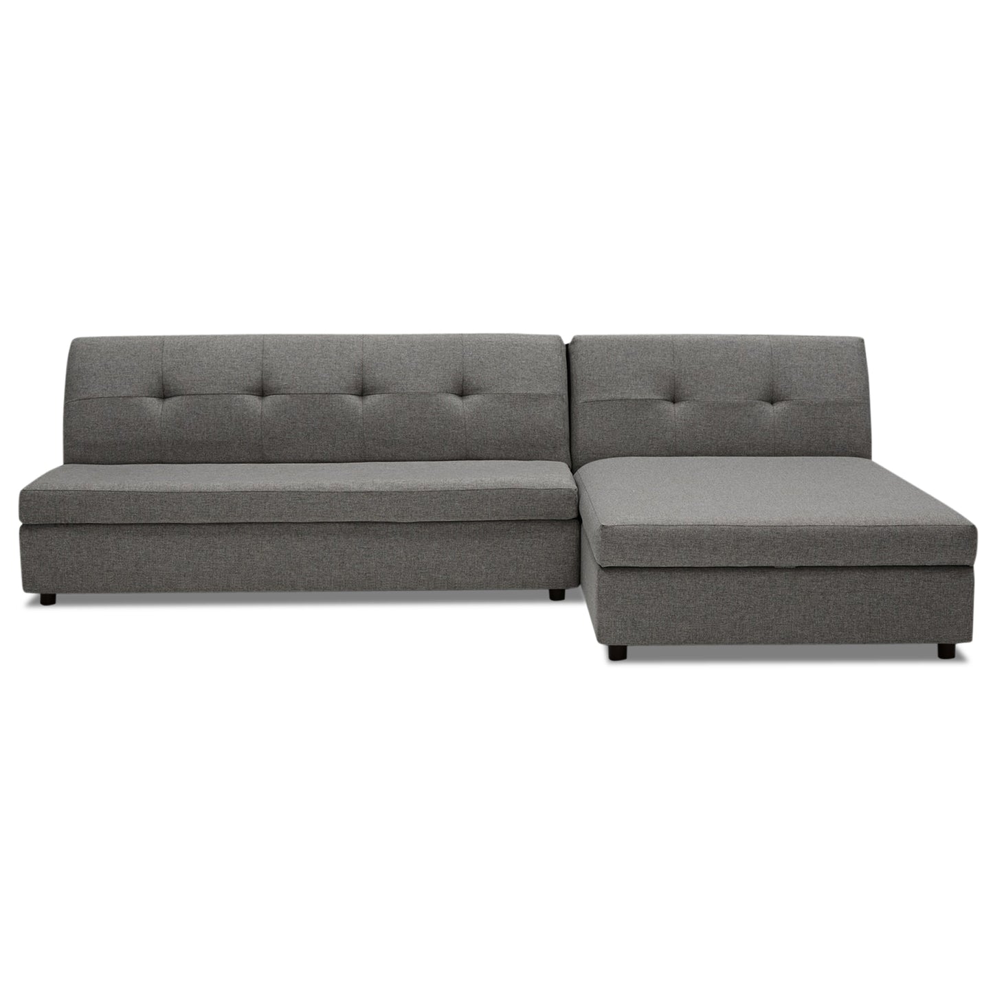 Adorn India Atlas Wood Modular Sofa Set (Light Grey) (3 Year Warranty)