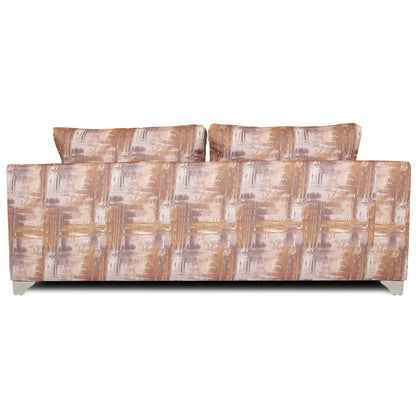 Adorn India Alanza 3 Seater Sofa Digitel Print (Beige)