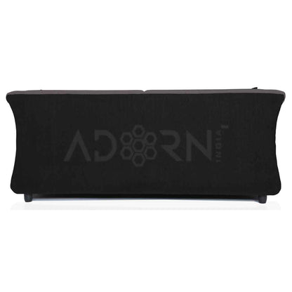 Adorn India Acura 3 Seater Sofa (Grey & Black)