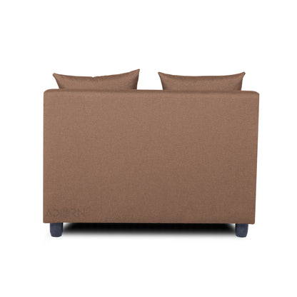 Adorn India New Straight Line Modular 5 Seater Sofa Set (Camel)