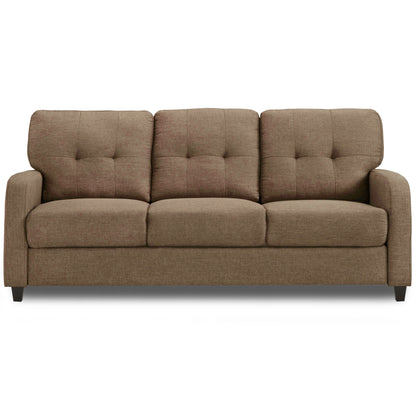 Adorn India Astor 3+1+1 5 Seater Sofa Set (Camel) (3 Year Warranty)