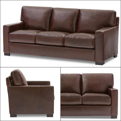 Adorn India Exclusive Rosina Leatherette 3-1-1 Sofa Set (Light Brown)