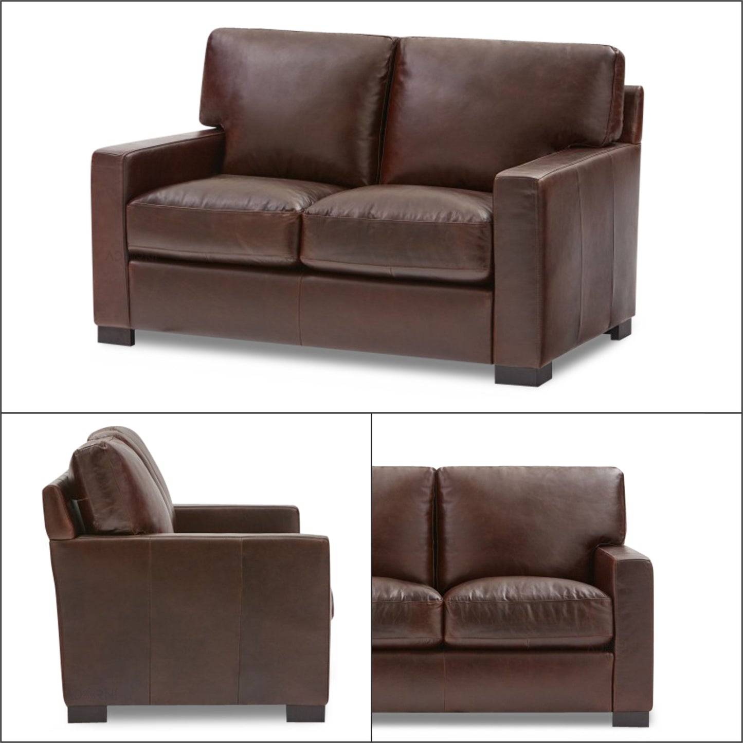 Adorn India Exclusive Rosina Leatherette 3+2 Sofa Set (Light Brown)