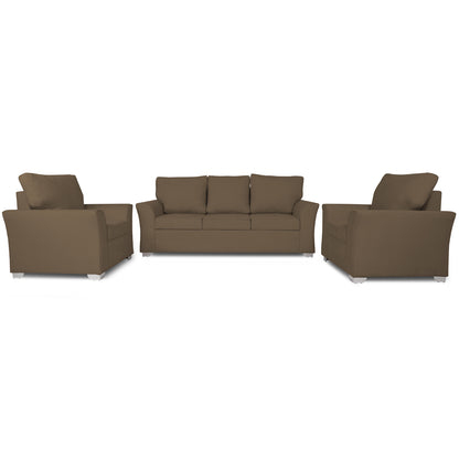 Adorn India Alexia 3+1+1 Sofa Set(Camel)