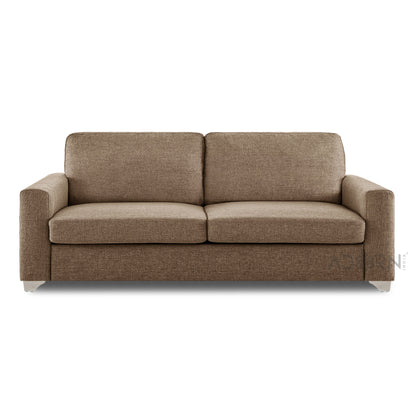 Adorn India Straight line 3 Seater Sofa(Camel)