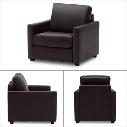 Adorn India Exclusive Flavio Leatherette 3-1-1 Sofa Set (Brown)